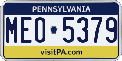 PA license plate MEO5379