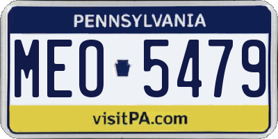 PA license plate MEO5479
