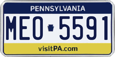 PA license plate MEO5591