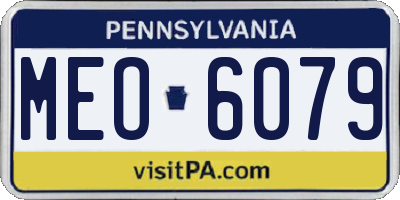 PA license plate MEO6079
