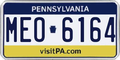 PA license plate MEO6164