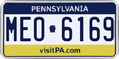 PA license plate MEO6169