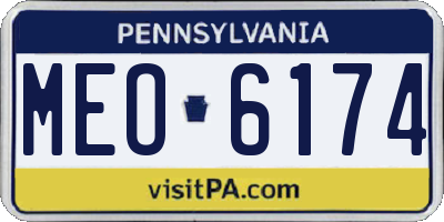 PA license plate MEO6174