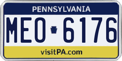 PA license plate MEO6176