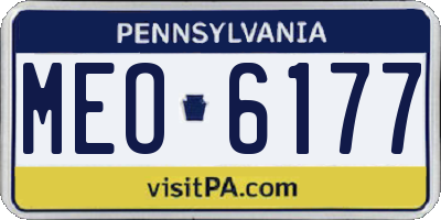 PA license plate MEO6177