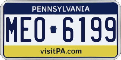 PA license plate MEO6199