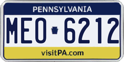 PA license plate MEO6212