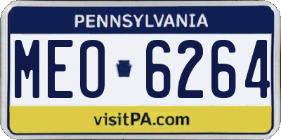 PA license plate MEO6264