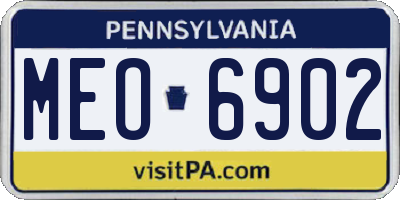PA license plate MEO6902