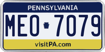 PA license plate MEO7079