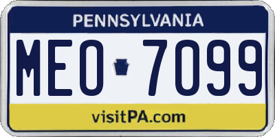 PA license plate MEO7099