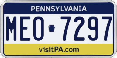 PA license plate MEO7297