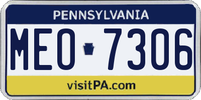 PA license plate MEO7306