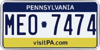 PA license plate MEO7474