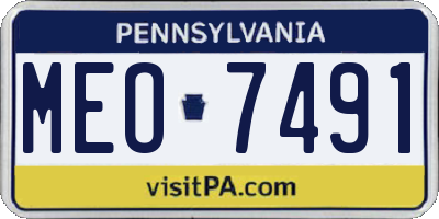 PA license plate MEO7491