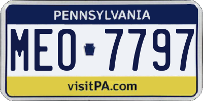 PA license plate MEO7797
