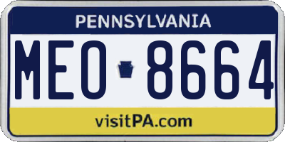 PA license plate MEO8664