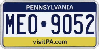 PA license plate MEO9052