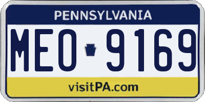 PA license plate MEO9169