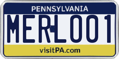 PA license plate MERLO01