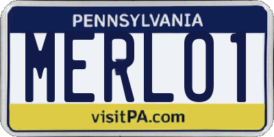 PA license plate MERLO1