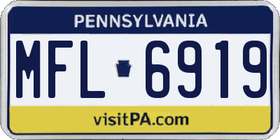 PA license plate MFL6919