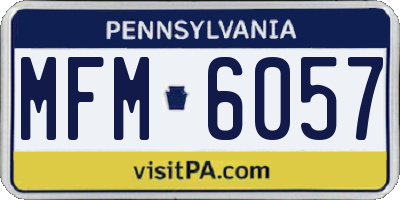 PA license plate MFM6057