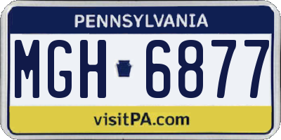 PA license plate MGH6877