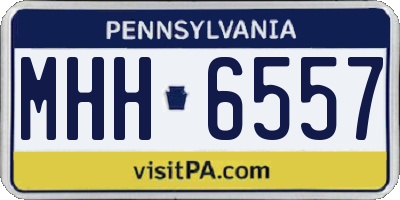 PA license plate MHH6557