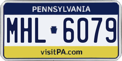 PA license plate MHL6079