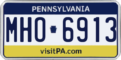 PA license plate MHO6913