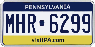 PA license plate MHR6299