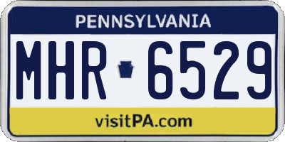PA license plate MHR6529