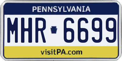 PA license plate MHR6699