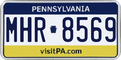 PA license plate MHR8569