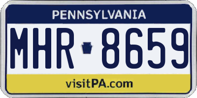 PA license plate MHR8659