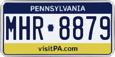 PA license plate MHR8879