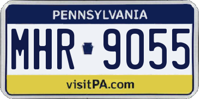 PA license plate MHR9055