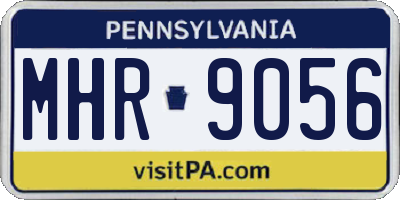 PA license plate MHR9056