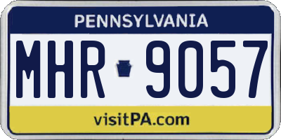 PA license plate MHR9057