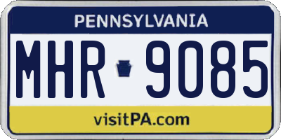 PA license plate MHR9085