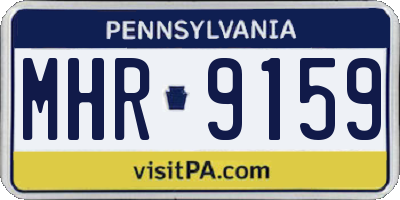 PA license plate MHR9159