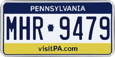 PA license plate MHR9479