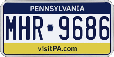 PA license plate MHR9686