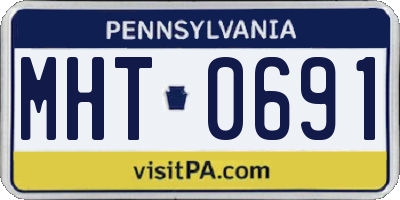 PA license plate MHT0691