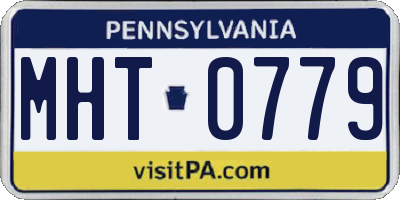 PA license plate MHT0779