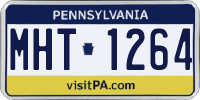 PA license plate MHT1264