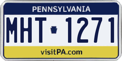 PA license plate MHT1271