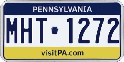 PA license plate MHT1272
