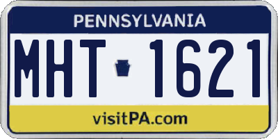 PA license plate MHT1621